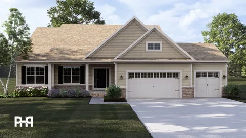 The Bromley house plan, exterior view 1